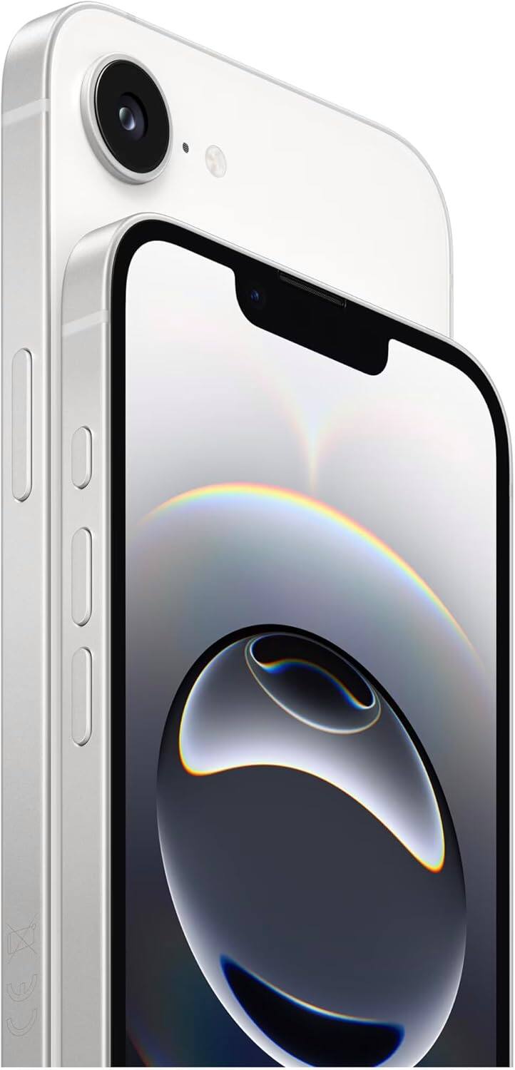 Alt View 1. Apple - iPhone 16e A3212 (Fully Unlocked) 128GB - White.