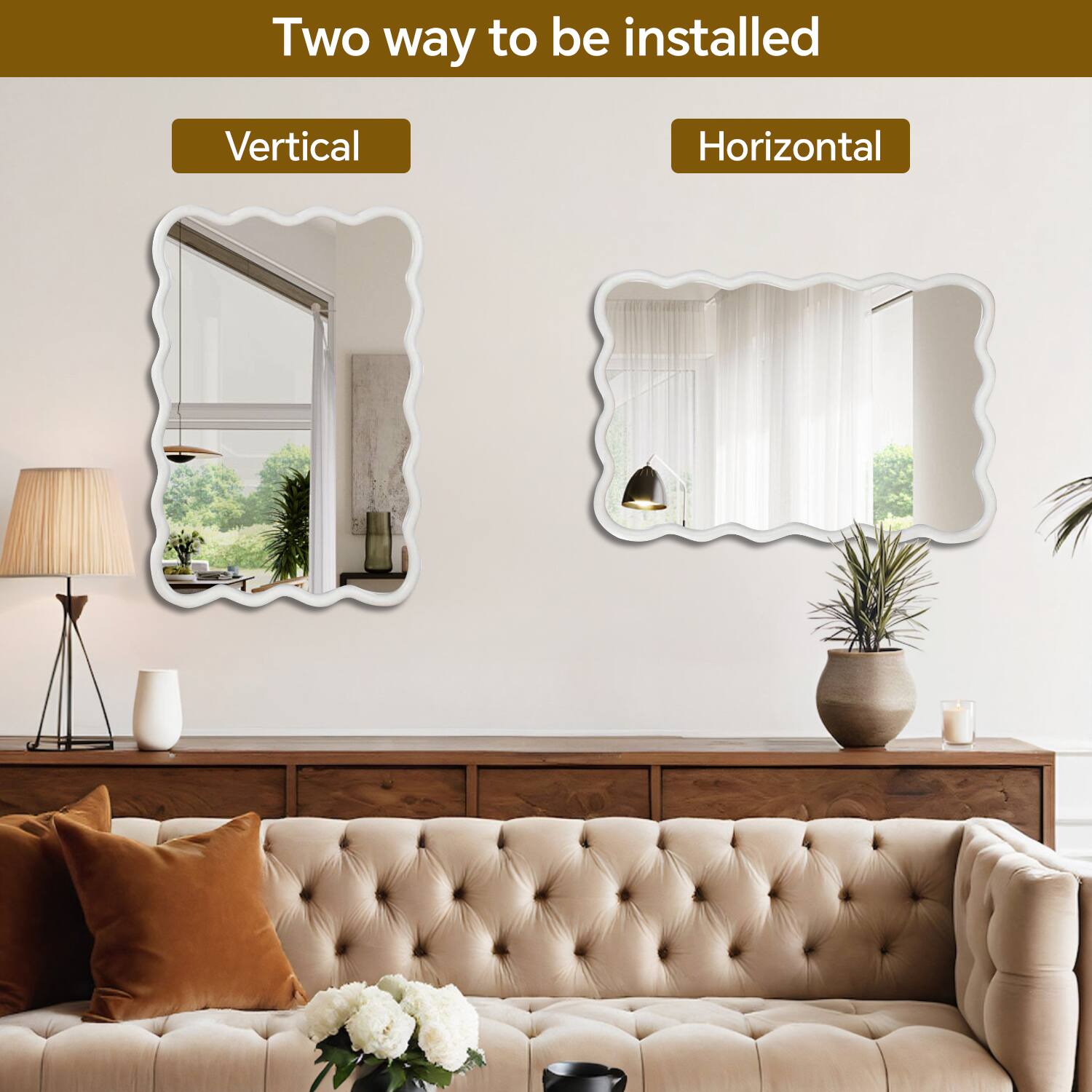 Two ways to be installed

Vertical

Horizontal