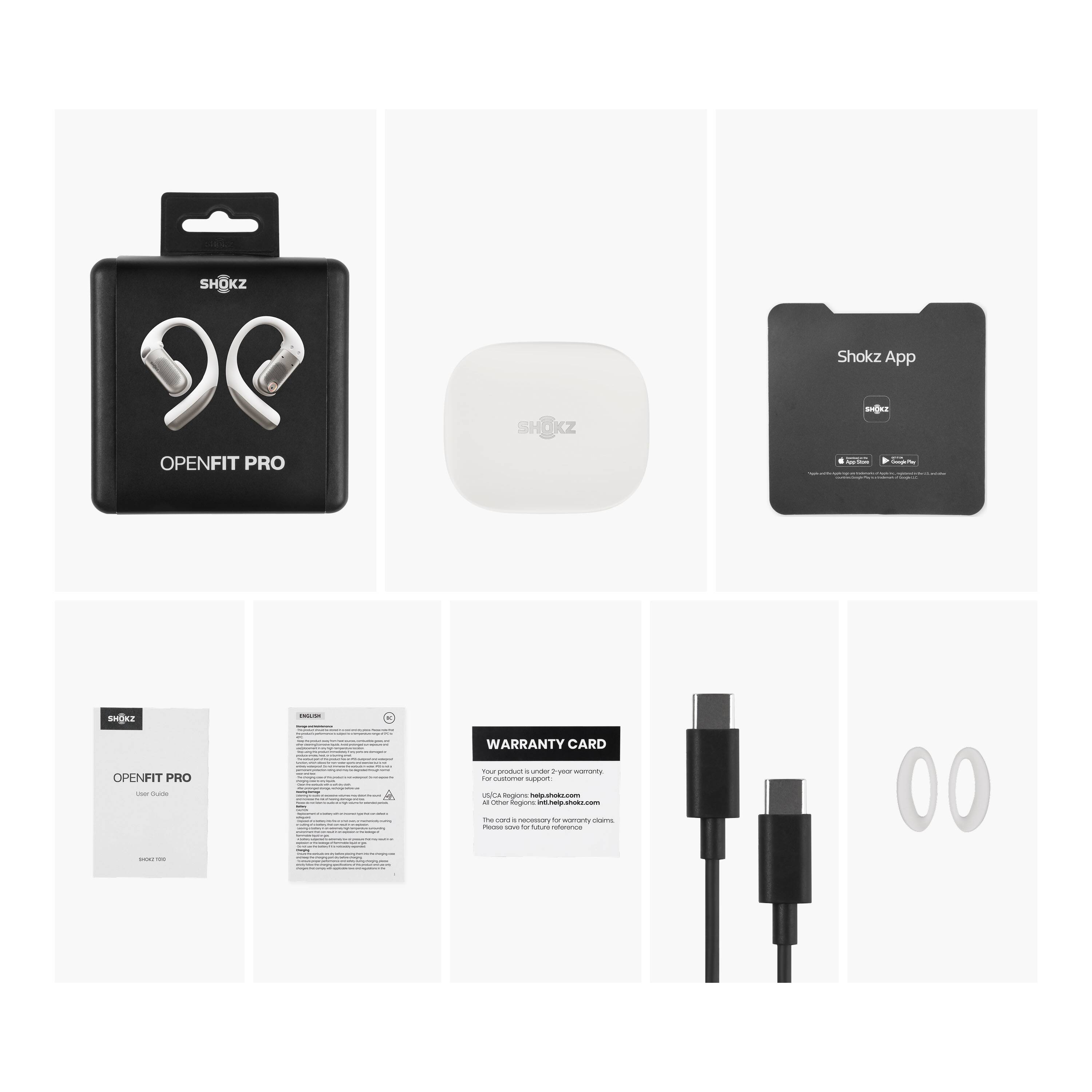 SHOKZ Shokz App OPENFIT PRO  
SHKZ - HOKE  
OPENFIT PRO  
Cod:  
T WARRANTY CARD  
F oka  
C a CA Sgeors hwts.com  
degore  
w.2a1  
Cure  
00