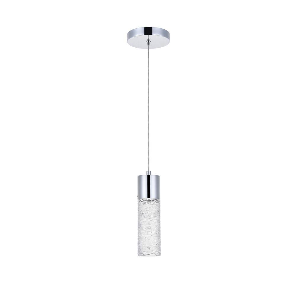 Alt View 2. Elegant Lighting - Constellation 1 light Chrome LED Pendant - Chrome.