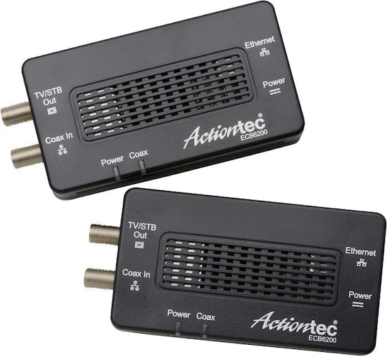 Actiontec Bonded Moca 2 0 Wired Network Adapter 2 Pack Ecb6200kit01 Best Buy
