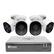 Front. Swann - 4580 4-Channel, 4-Camera Indoor/Outdoor Wired 1080p 1TB DVR Surveillance System.