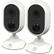 Front. Swann - Smart Security Indoor Wi-Fi Wireless Network Surveillance Cameras (2-Pack) - White.