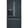 Café - 36 in. Wide 27.8 Cu. Ft. French Door Smart Refrigerator with Hot Water Dispenser, Customizable - Matte Black