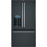Café - 36 in. Wide 27.8 Cu. Ft. French Door Smart Refrigerator with Hot Water Dispenser, Customizable - Matte Black