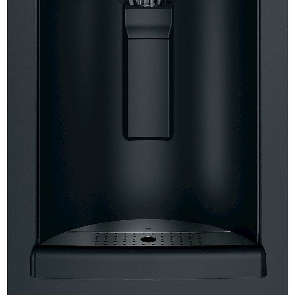 Alt View 4. Café - 27.8 Cu. Ft. French Door Refrigerator with Hot Water Dispenser, Customizable - Matte Black.