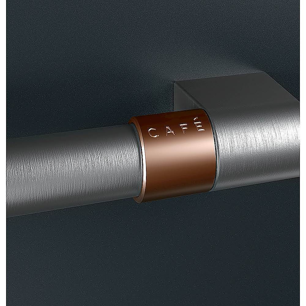 Alt View 5. Café - 27.8 Cu. Ft. French Door Refrigerator with Hot Water Dispenser, Customizable - Matte Black.