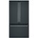 Front. Café - 23.1 Cu. Ft. French Door Counter-Depth Refrigerator, Customizable - Matte Black.