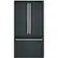 Front. Café - 23.1 Cu. Ft. French Door Counter-Depth Refrigerator, Customizable - Matte Black.