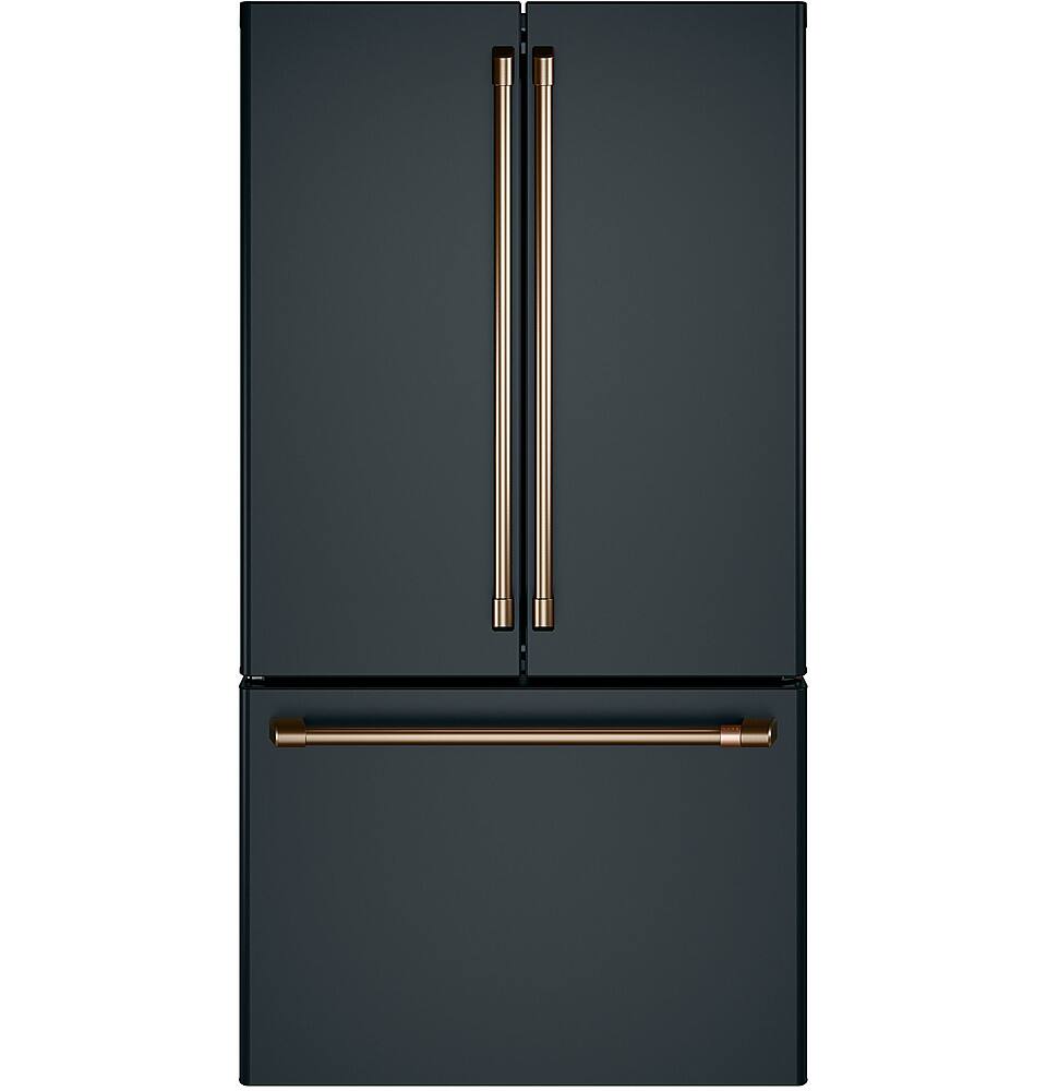 Alt View 37. Café - 23.1 Cu. Ft. French Door Counter-Depth Refrigerator, Customizable - Matte Black.