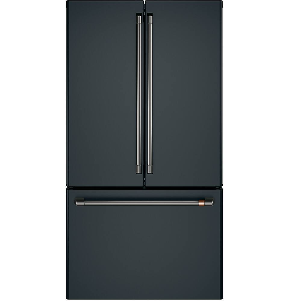 Alt View 38. Café - 23.1 Cu. Ft. French Door Counter-Depth Refrigerator, Customizable - Matte Black.