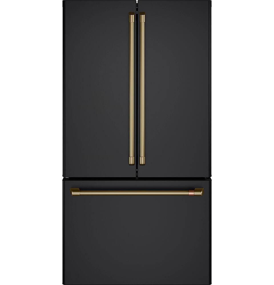Alt View 39. Café - 23.1 Cu. Ft. French Door Counter-Depth Refrigerator, Customizable - Matte Black.