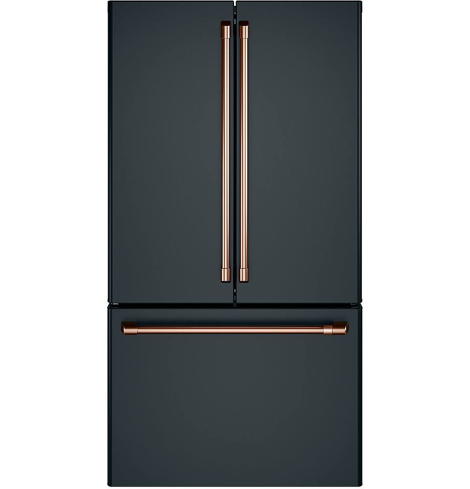 Alt View 40. Café - 23.1 Cu. Ft. French Door Counter-Depth Refrigerator, Customizable - Matte Black.