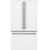 Front. Café - 23.1 Cu. Ft. French Door Counter-Depth Refrigerator, Customizable - Matte White.