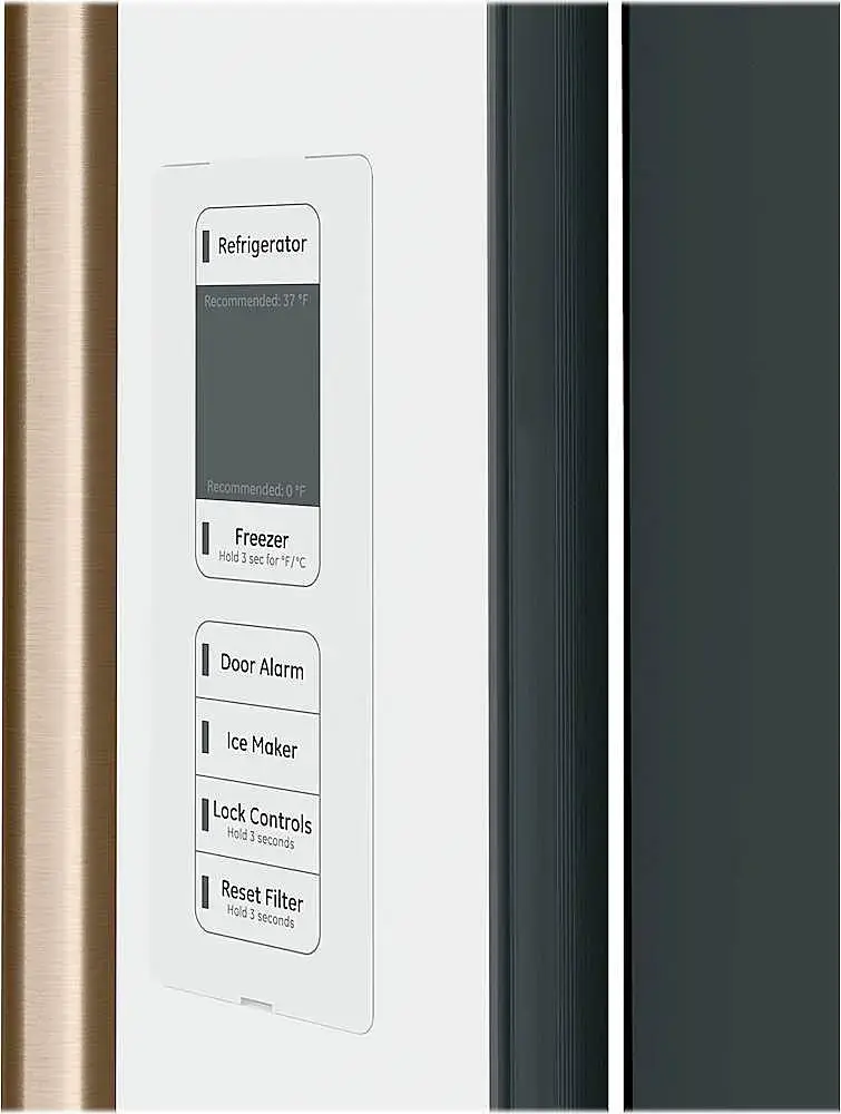 Alt View 5. Café - 23.1 Cu. Ft. French Door Counter-Depth Refrigerator, Customizable - Matte White.