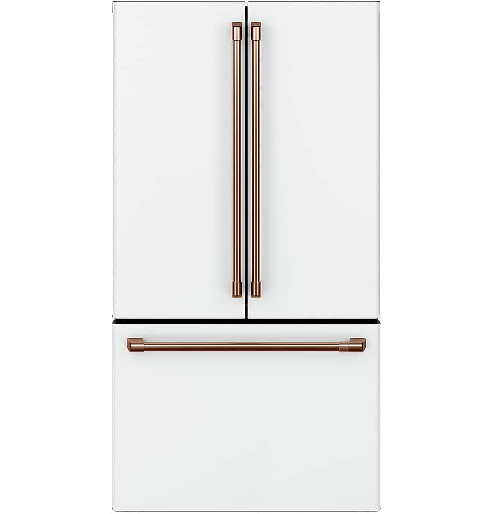 Alt View 37. Café - 23.1 Cu. Ft. French Door Counter-Depth Refrigerator, Customizable - Matte White.