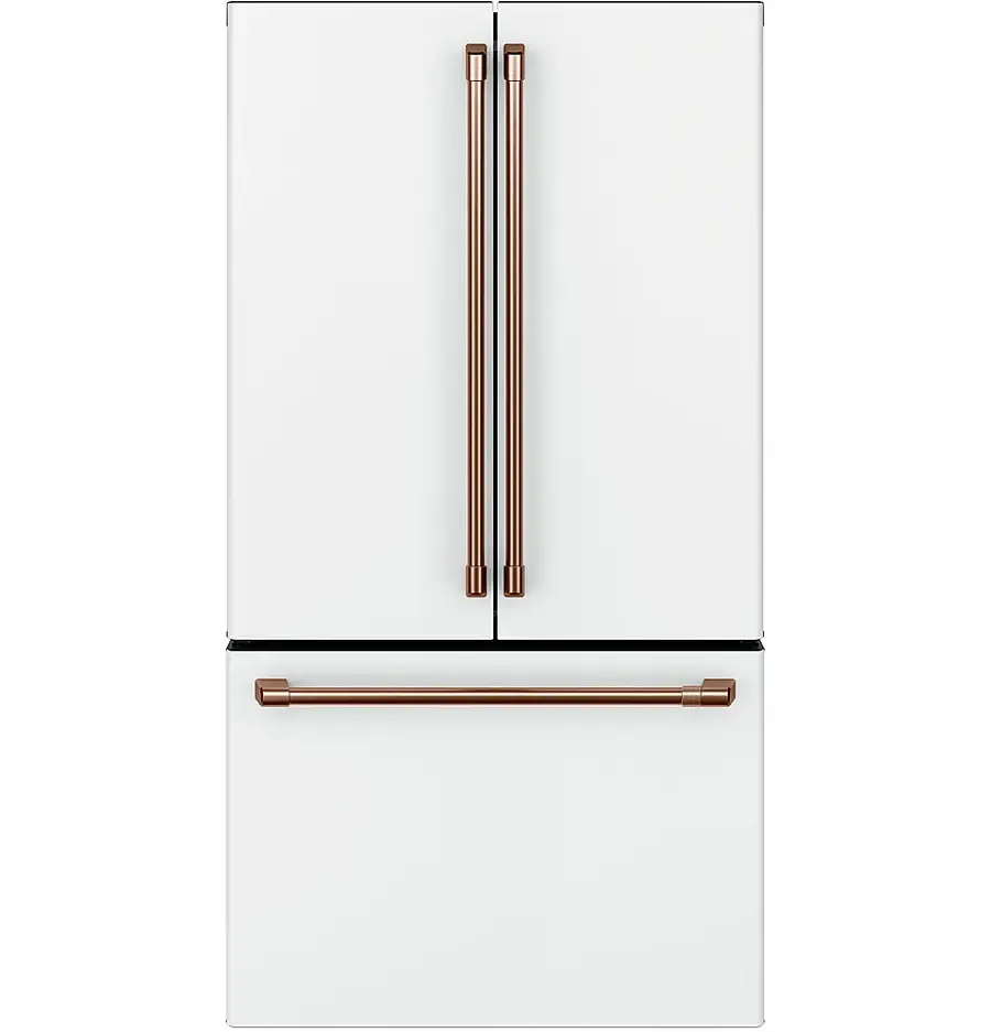 Alt View 37. Café - 23.1 Cu. Ft. French Door Counter-Depth Refrigerator, Customizable - Matte White.