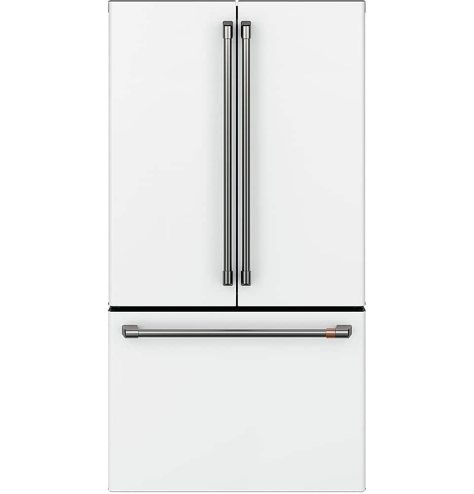 Alt View 38. Café - 23.1 Cu. Ft. French Door Counter-Depth Refrigerator, Customizable - Matte White.