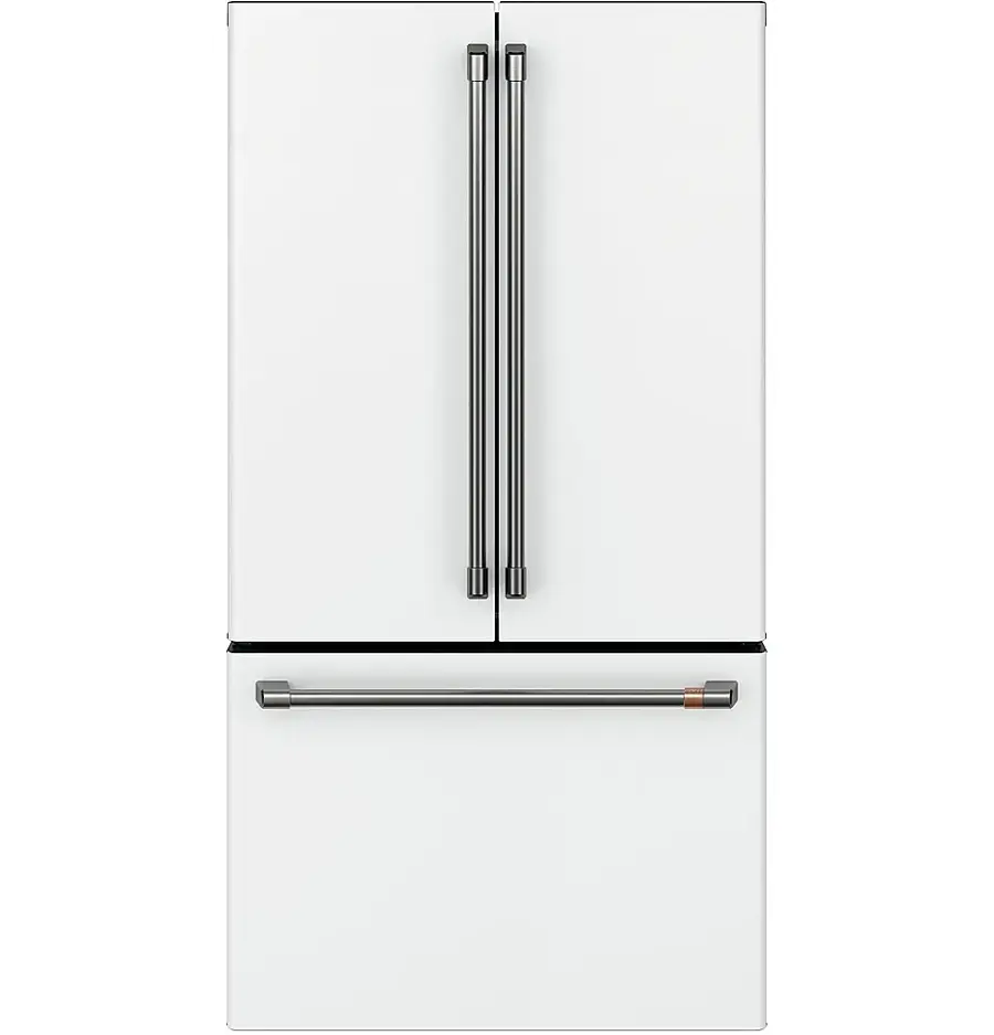 Alt View 38. Café - 23.1 Cu. Ft. French Door Counter-Depth Refrigerator, Customizable - Matte White.