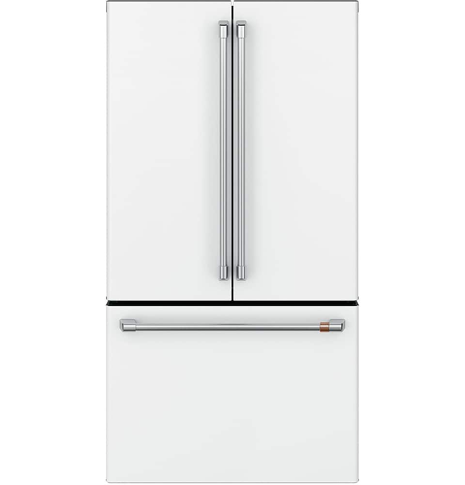 Alt View 39. Café - 23.1 Cu. Ft. French Door Counter-Depth Refrigerator, Customizable - Matte White.