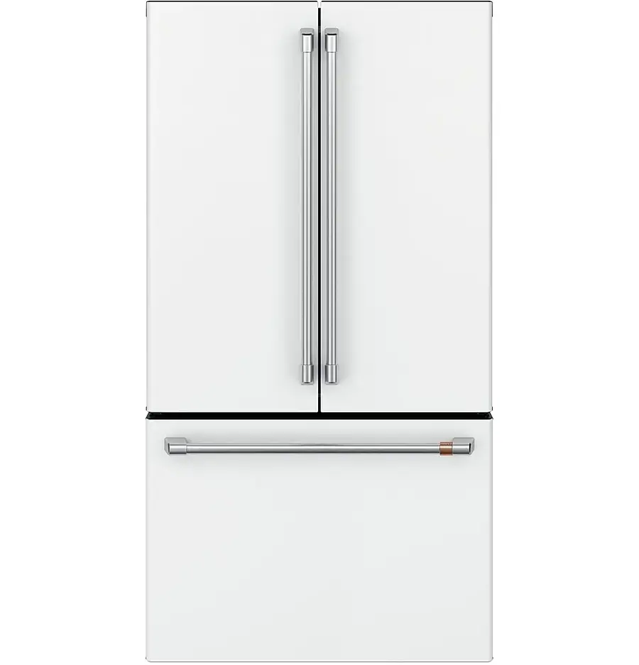 Alt View 39. Café - 23.1 Cu. Ft. French Door Counter-Depth Refrigerator, Customizable - Matte White.