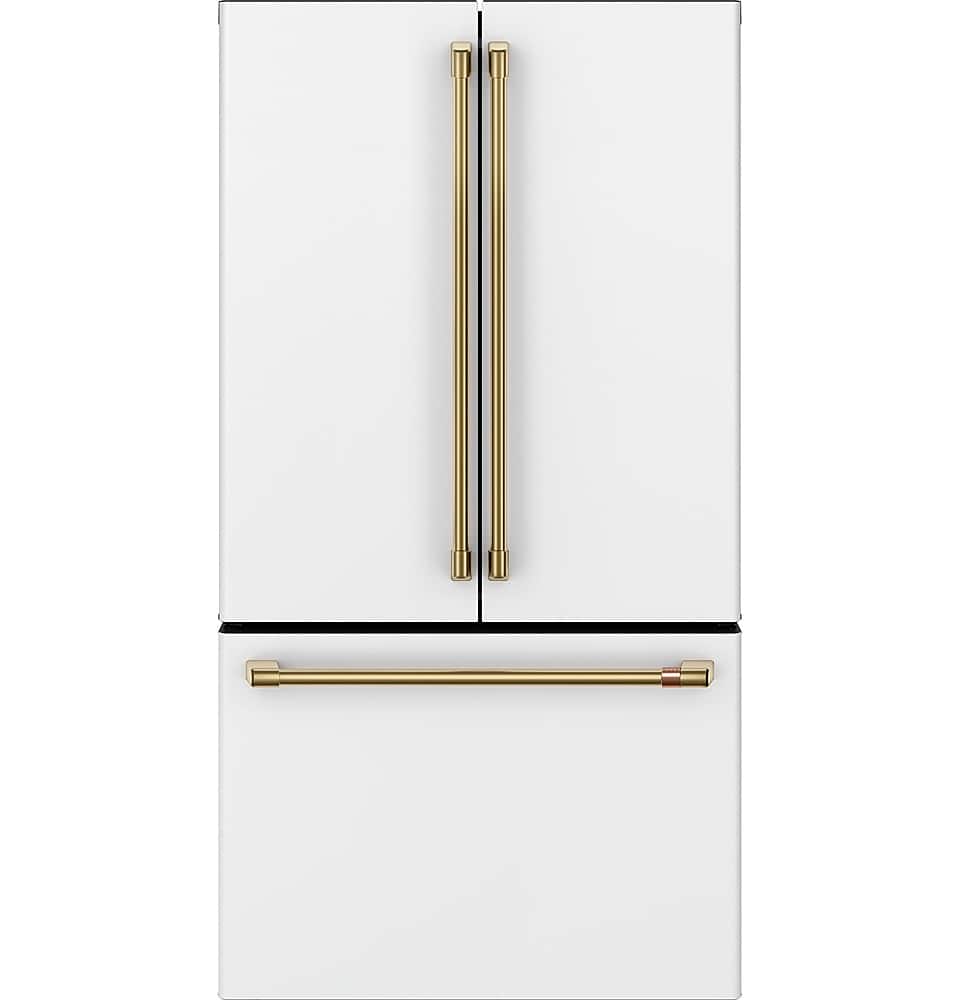 Alt View 40. Café - 23.1 Cu. Ft. French Door Counter-Depth Refrigerator, Customizable - Matte White.
