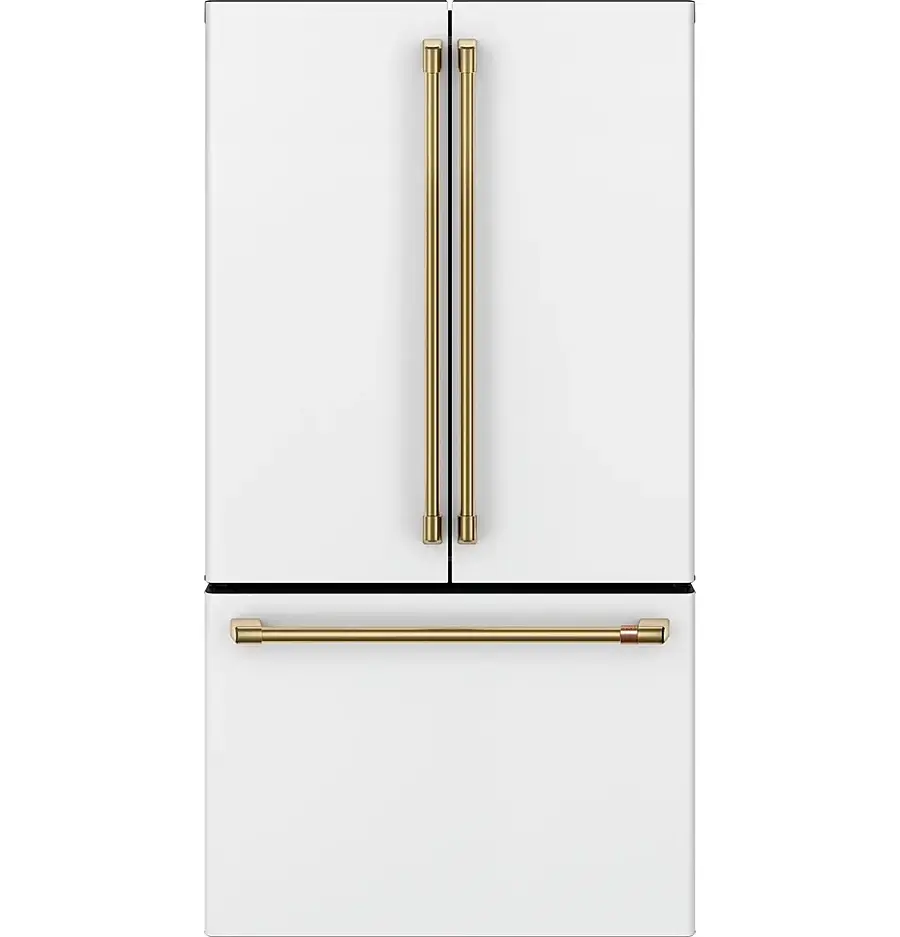 Alt View 40. Café - 23.1 Cu. Ft. French Door Counter-Depth Refrigerator, Customizable - Matte White.