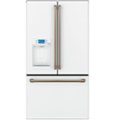 Café - 22.2 Cu. Ft. French Door Counter-Depth Refrigerator, Customizable - Matte White