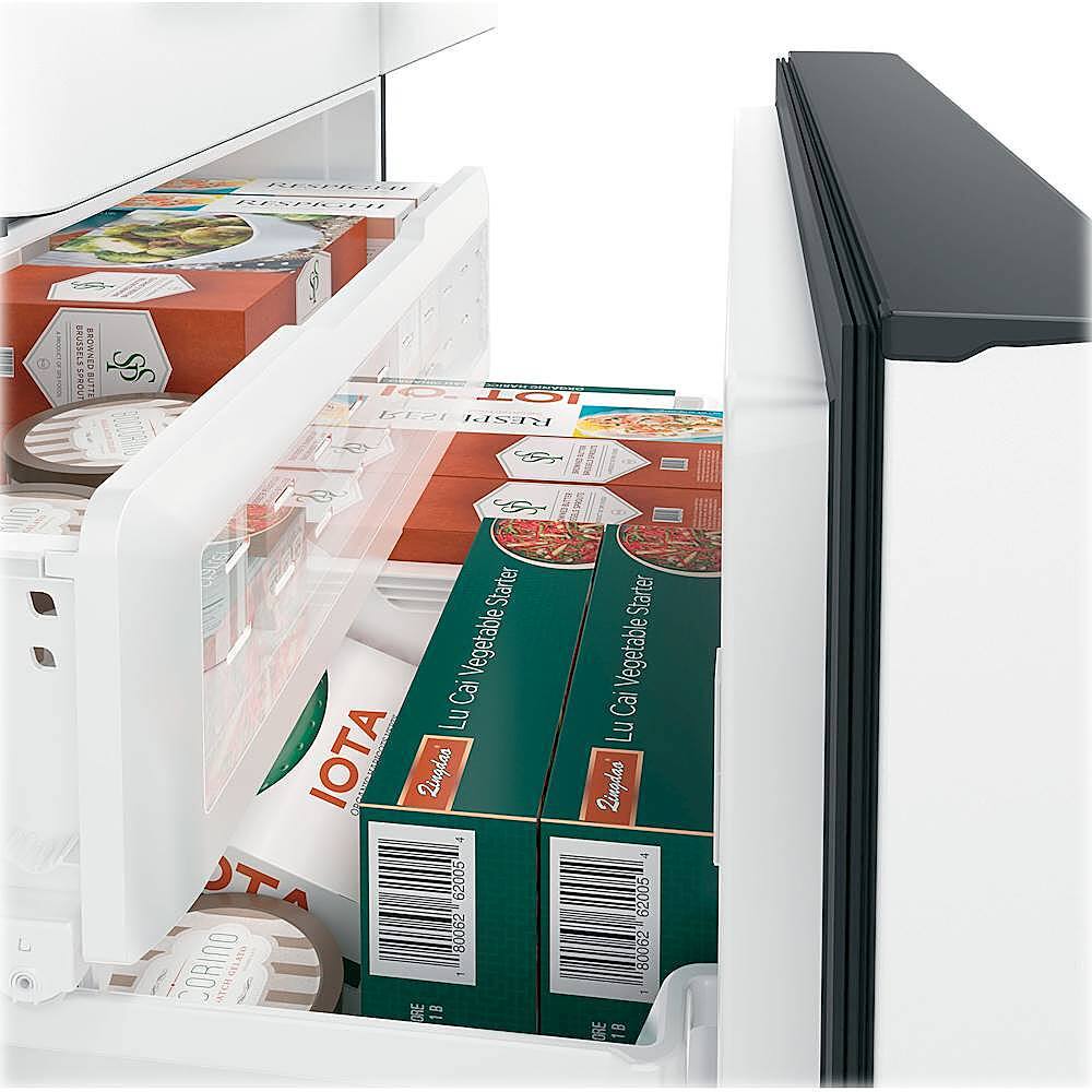 Alt View 11. Café - 22.2 Cu. Ft. French Door Counter-Depth Refrigerator, Customizable - Matte White.