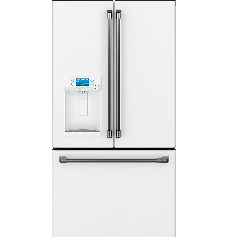 Alt View 39. Café - 22.2 Cu. Ft. French Door Counter-Depth Refrigerator, Customizable - Matte White.