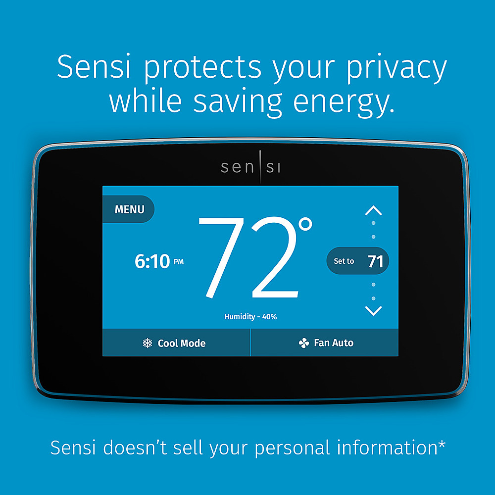 **READ** Emerson Sensi Touch Wi-Fi Smart Thermostat with Touchscreen Display. 
