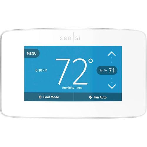 Emerson - Smart Programmable Touch-Screen Wi-Fi Thermostat - White was $169.99 now $134.99 (21.0% off)