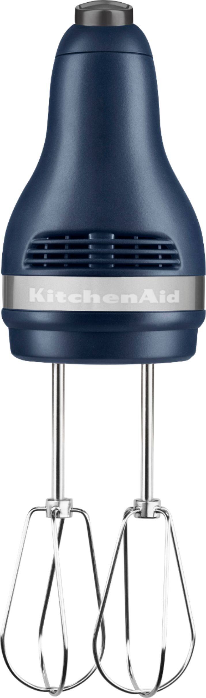 Angle. KitchenAid - KHM512IB Ultra Power 5-Speed Hand Mixer - Ink Blue.