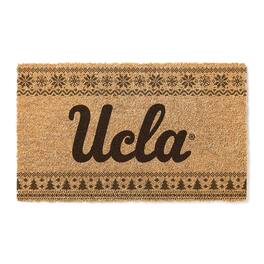 Jardine - UCLA Bruins 18" x 30" Holiday Coir Doormat - Brown