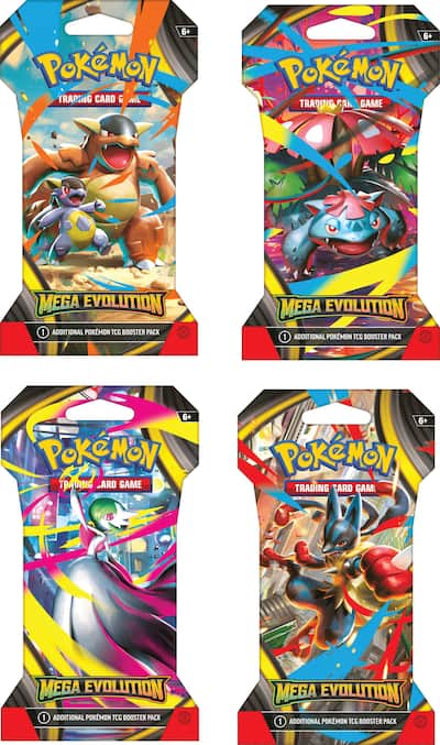 Pokmon - Trading Card Game: Mega Evolution Sleeved Booster - Styles May Vary Pokmon - Trading Card Game: Mega Evolution Sleeved Booster - Styles May Vary