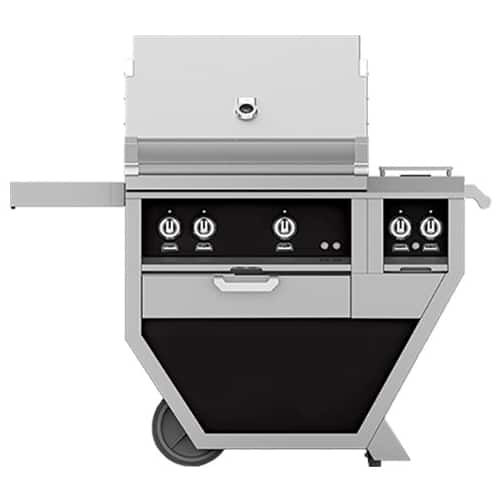 Angle View: Hestan - Deluxe Gas Grill - Stealth