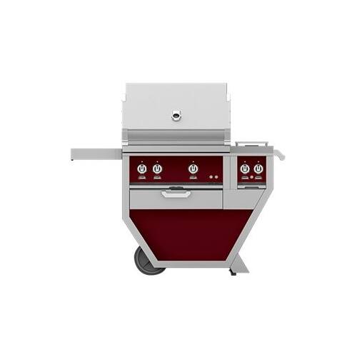 Angle View: Hestan - Deluxe Gas Grill - Tin Roof