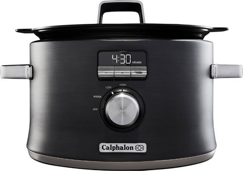Calphalon - 5.3qt Digital Sauté Slow Cooker - Dark Stainless Steel