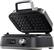 Angle. Calphalon - IntelliCrisp Waffle Maker - Dark Stainless Steel.