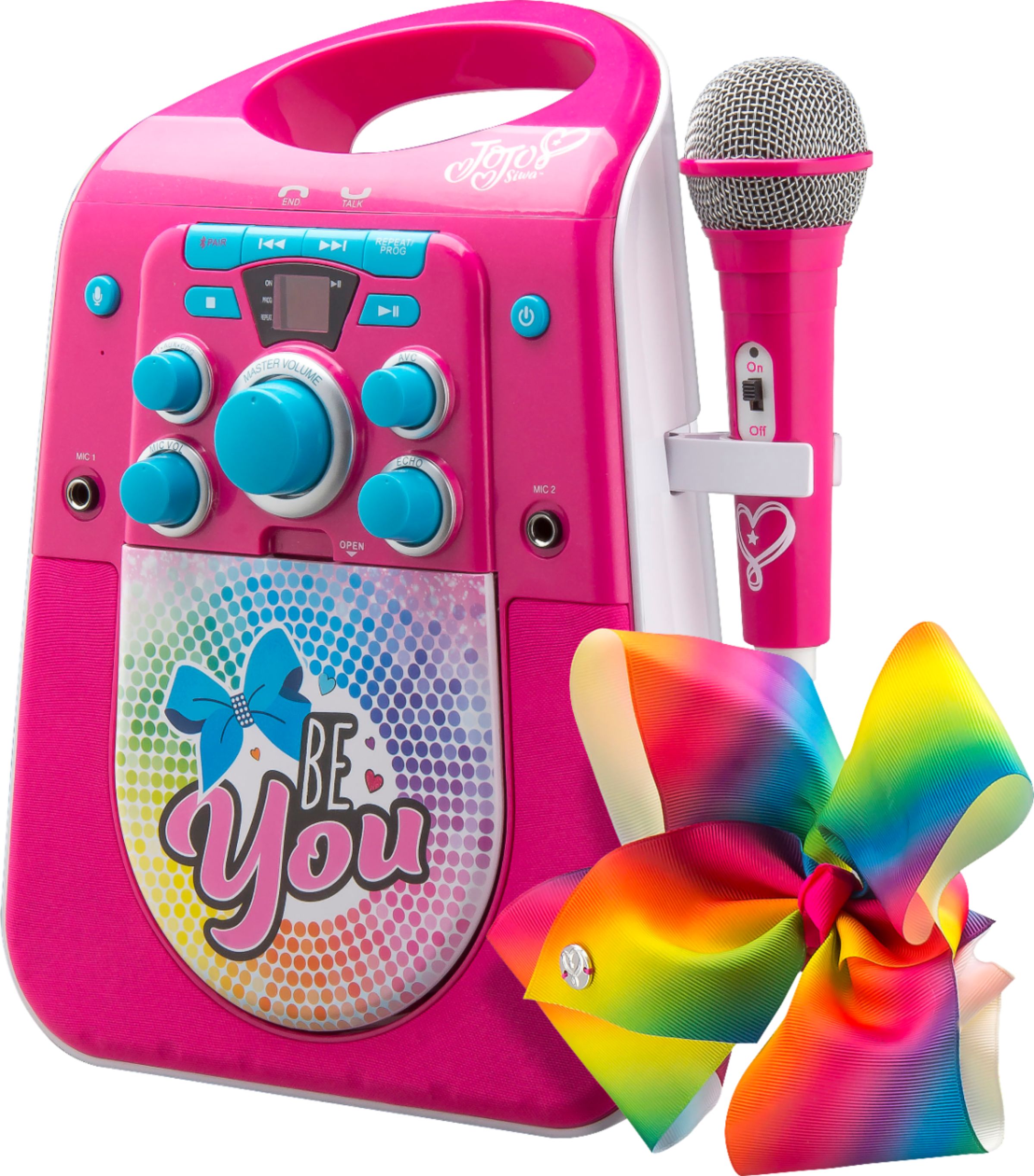 Best Buy Ekids Jojo Siwa Portable Karaoke System Pink Jj 672 Exv8bb