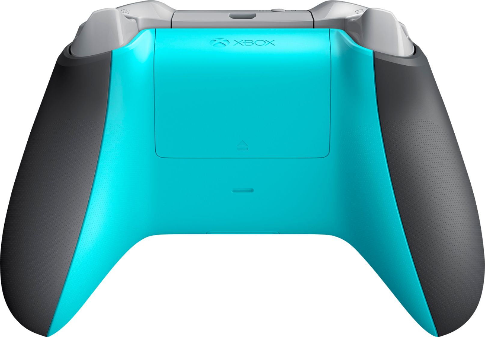 grey and teal xbox controller