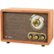 Alt View Zoom 11. Victrola - Retro Wood Bluetooth AM/FM Radio - Walnut.