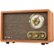 Left Zoom. Victrola - Retro Wood Bluetooth AM/FM Radio - Walnut.