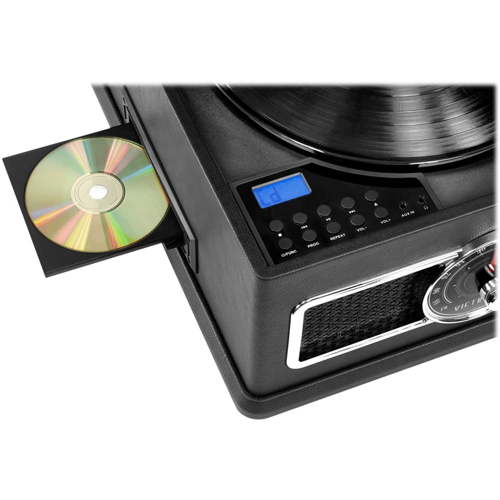 Best Buy Victrola Bluetooth Stereo Audio System Black VTA800BBLK