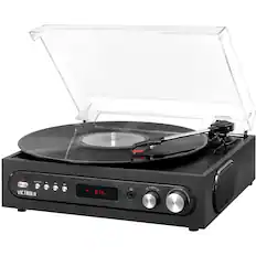 Front. Victrola - Bluetooth Stereo Audio System - Black.