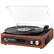 Front. Victrola - Bluetooth Stereo Audio System - Mahogany.