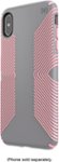Front Zoom. Speck - Presidio GLOSSY GRIP Case for Apple® iPhone® XS Max - Gunmetal Gray/Tart Pink.