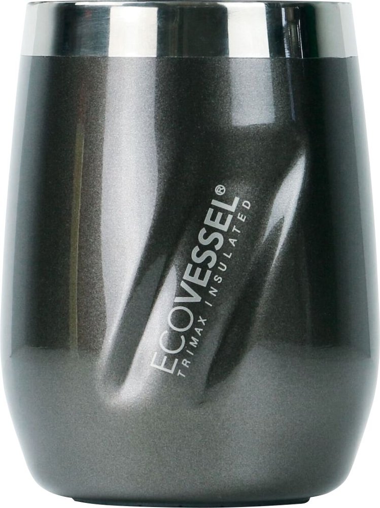 Zoom in on Angle Zoom. EcoVessel - Port 10.4-Oz. Thermal Tumbler - Gray Smoke.