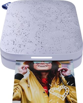 HP - Sprocket 2nd Edition Instant Photo Printer - Lilac - Larger Front