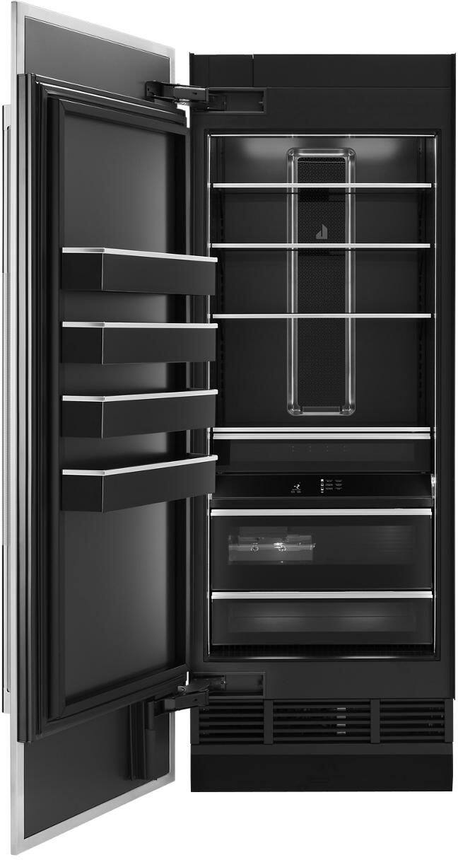 Alt View 16. JennAir - 17.0 Cu. Ft. Upright Wi-Fi Freezer - Custom Panel Ready.